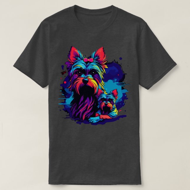 Yorkshire Terrier Fars dag T Shirt (Design framsida)