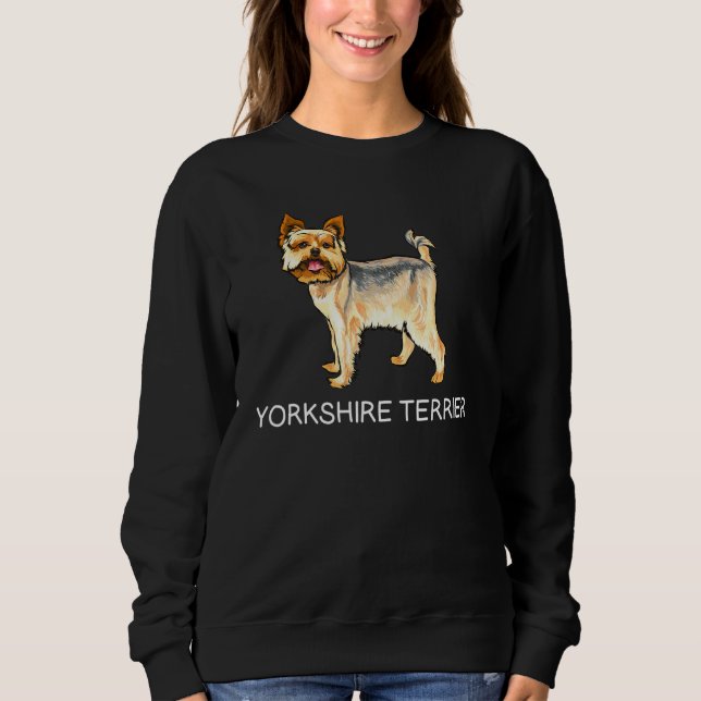 Yorkshire Terrier Galen Hund T Shirt (Framsida)