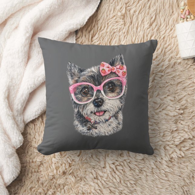 Yorkshire Terrier Gift for Dog Lovers Kudde (Filt)