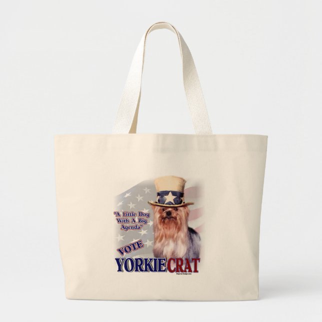 Yorkshire Terrier Gifts Jumbo Tygkasse (Framsidan)