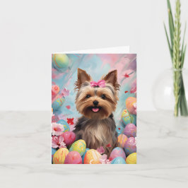Yorkshire Terrier Glad påsk Kort