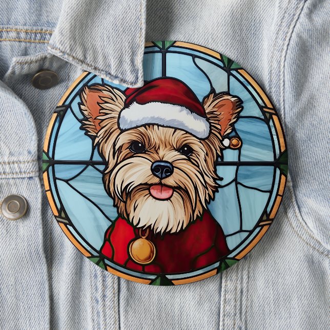 Yorkshire Terrier Glas-in-ram Jul Knapp (In Situ)