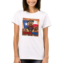 Yorkshire Terrier God Bless Texas