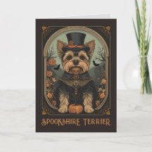 Yorkshire Terrier Gott Halloween Hälsning
