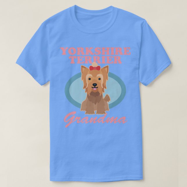Yorkshire Terrier Grandma Yorkie Hundägare Yorkshi T Shirt (Design framsida)