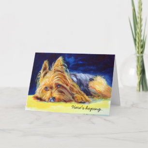 Yorkshire Terrier Greeting Card Kort