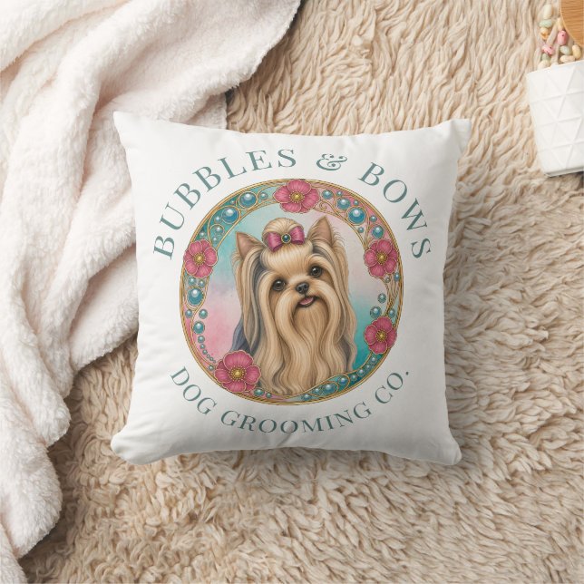 Yorkshire Terrier Grooming Salong Kudd | Vit Kudde (Filt)