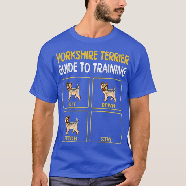 Yorkshire Terrier Guide to Training Hund T Shirt (Framsida)