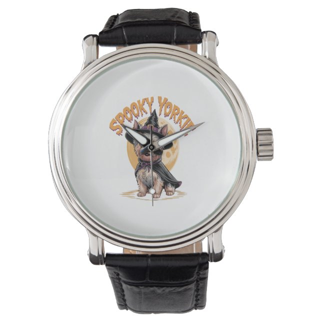 Yorkshire Terrier Halloween Armbandsur (Framsida)