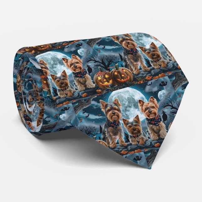 Yorkshire Terrier Halloween Kuslig Slips (Rullad)
