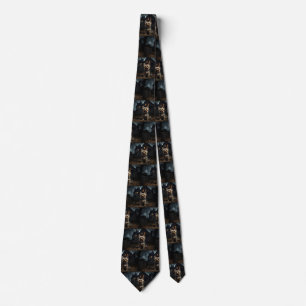 Yorkshire Terrier Halloween Skräck Slips