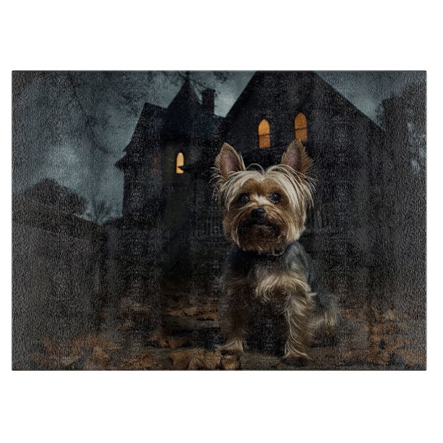 Yorkshire Terrier Halloween Skräckinjagande (Framsidan)