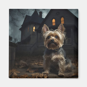 Yorkshire Terrier Halloween Skräckinjagande Magnet