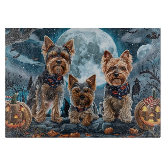 Yorkshire Terrier Halloween Spooky (Framsidan)