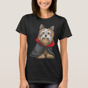 Yorkshire Terrier Halloween Vampire T Shirt