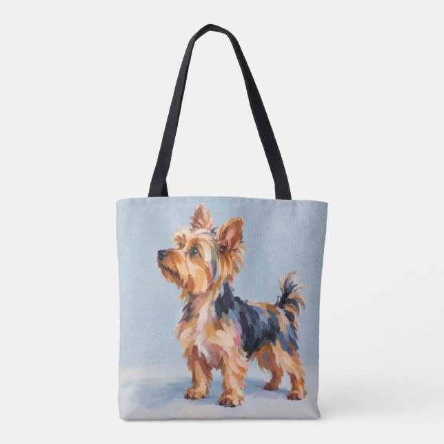 Yorkshire Terrier-handväskan Tygkasse (Baksida)