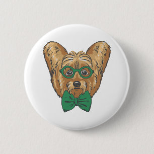 Yorkshire Terrier Hipster Knapp
