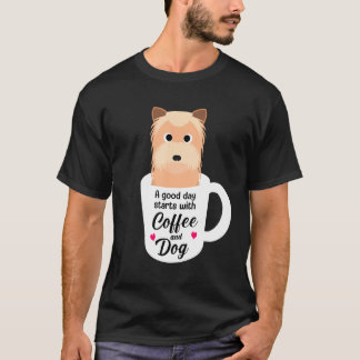 Yorkshire Terrier Humous Hund Coffee T Shirt
