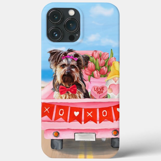 Yorkshire Terrier Hund Alla Hjärtans Dag Lastbil H (Baksida)