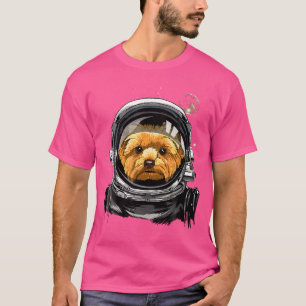 Yorkshire Terrier Hund Astronaut Space Exploration T Shirt
