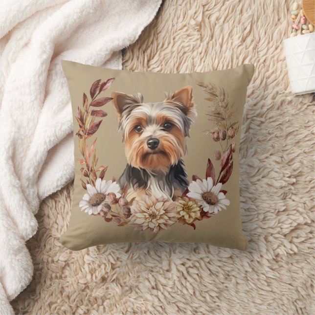 Yorkshire Terrier Hund Autumn Wandeans Kudde (Filt)