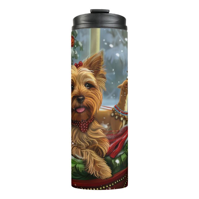 Yorkshire Terrier Hund jul Festive (Framsida)