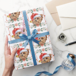 Yorkshire Terrier Hund Jultomte Jul Presentpapper