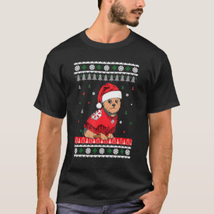 Yorkshire Terrier Hund Light jul Wearing Sant T Shirt