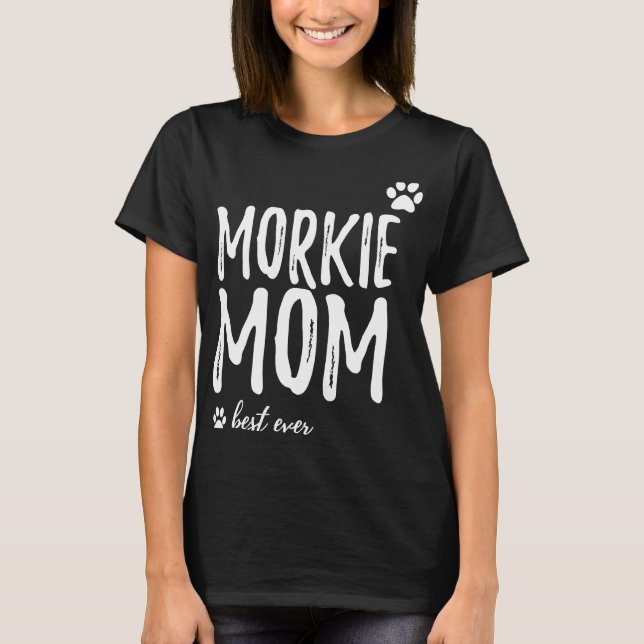 Yorkshire Terrier Hund Mamma Leksak T Shirt (Framsida)
