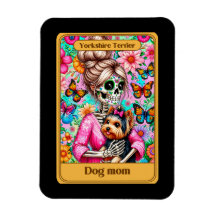 Yorkshire Terrier Hund Mamma Tarot Card Magnet