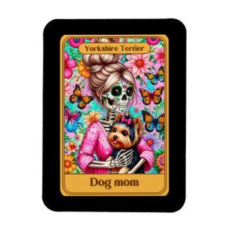Yorkshire Terrier Hund Mamma Tarot Card Magnet