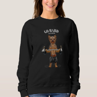 Yorkshire Terrier Hund Muscle Training Weightlife T Shirt