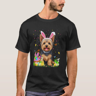Yorkshire Terrier Hund Påskägg Jakt Kaninöron Ha T Shirt
