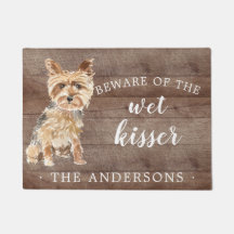 Yorkshire Terrier.Hund Personlig Door Mat