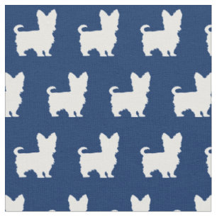 Yorkshire Terrier Hund Pet Yorkie Navy Blue Tyg