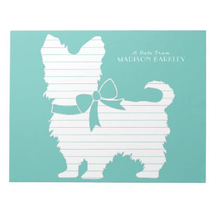 Yorkshire Terrier Hund Puppy Yorkie Anteckningsblock