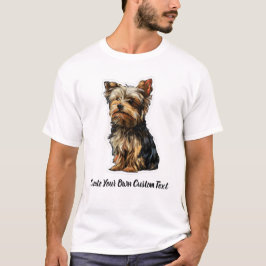 Yorkshire Terrier Hund Skapa Din Egen Anpassad Tex T Shirt