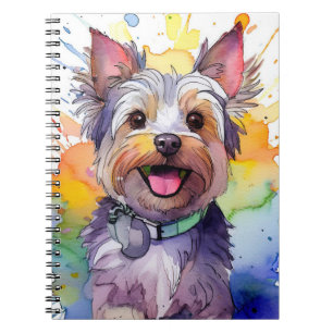 Yorkshire Terrier Hund Spiral Notebook Anteckningsbok