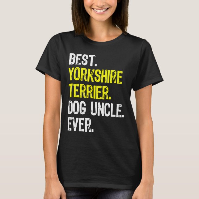 Yorkshire Terrier Hund T Shirt (Framsida)