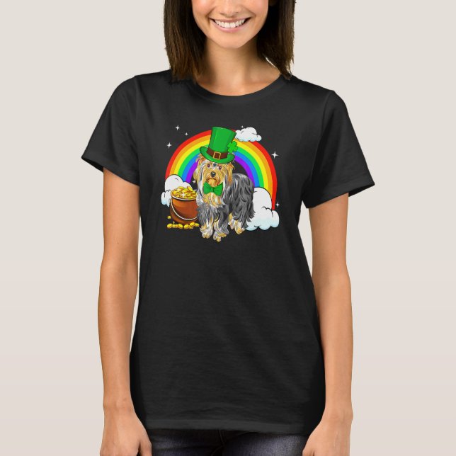 Yorkshire Terrier Hund T Shirt (Framsida)