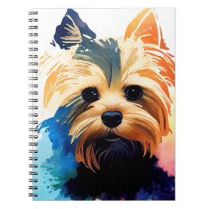 Yorkshire Terrier Hund Vild Nature Animal Färg Ar Anteckningsbok