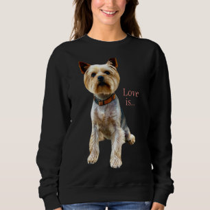 Yorkshire Terrier Hund Yorkie Mamma Pappa Kärlek T Shirt
