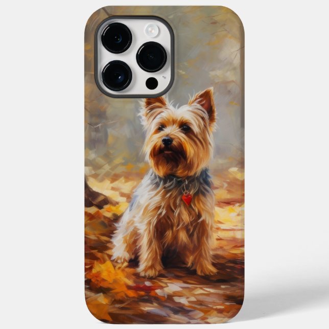 Yorkshire Terrier i höstlöv Fall Inspire  (Baksida)