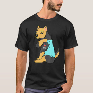 Yorkshire Terrier I Kärlek Pappa Hund T Shirt