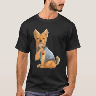 Yorkshire Terrier I Love Mom Tattoo Dog Shirt York T Shirt