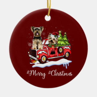 Yorkshire Terrier jul Julgransprydnad Keramik