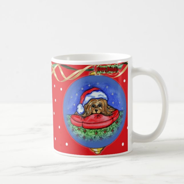 Yorkshire Terrier jul Kaffemugg (Höger)