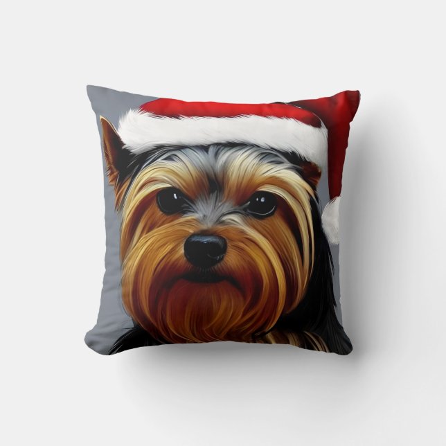 Yorkshire Terrier jul Kudde (Framsida)
