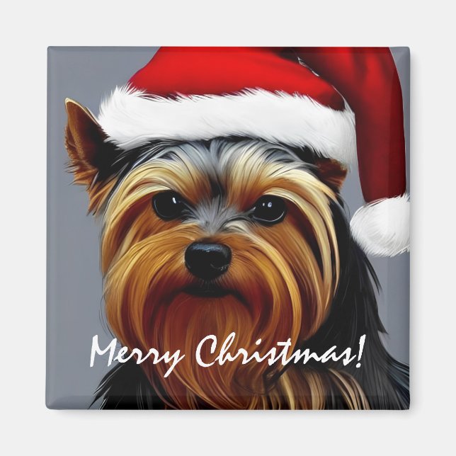 Yorkshire Terrier jul Magnet (Framsidan)