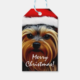 Yorkshire Terrier jul Presentetikett